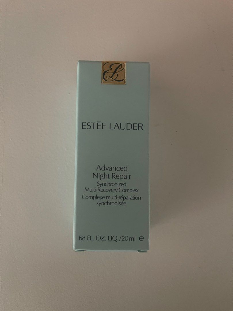 Estee Lauder Advanced Night Repair 20ml (Category: Face Care) located in San Juan City. Submitted by declutterrrsale (Listing ID 1401857735, Image 1). Description: Decluttering!! Travel-sized Estee Lauder ANR Serum 20ml for only P1,200. Guaranteed authentic!!.