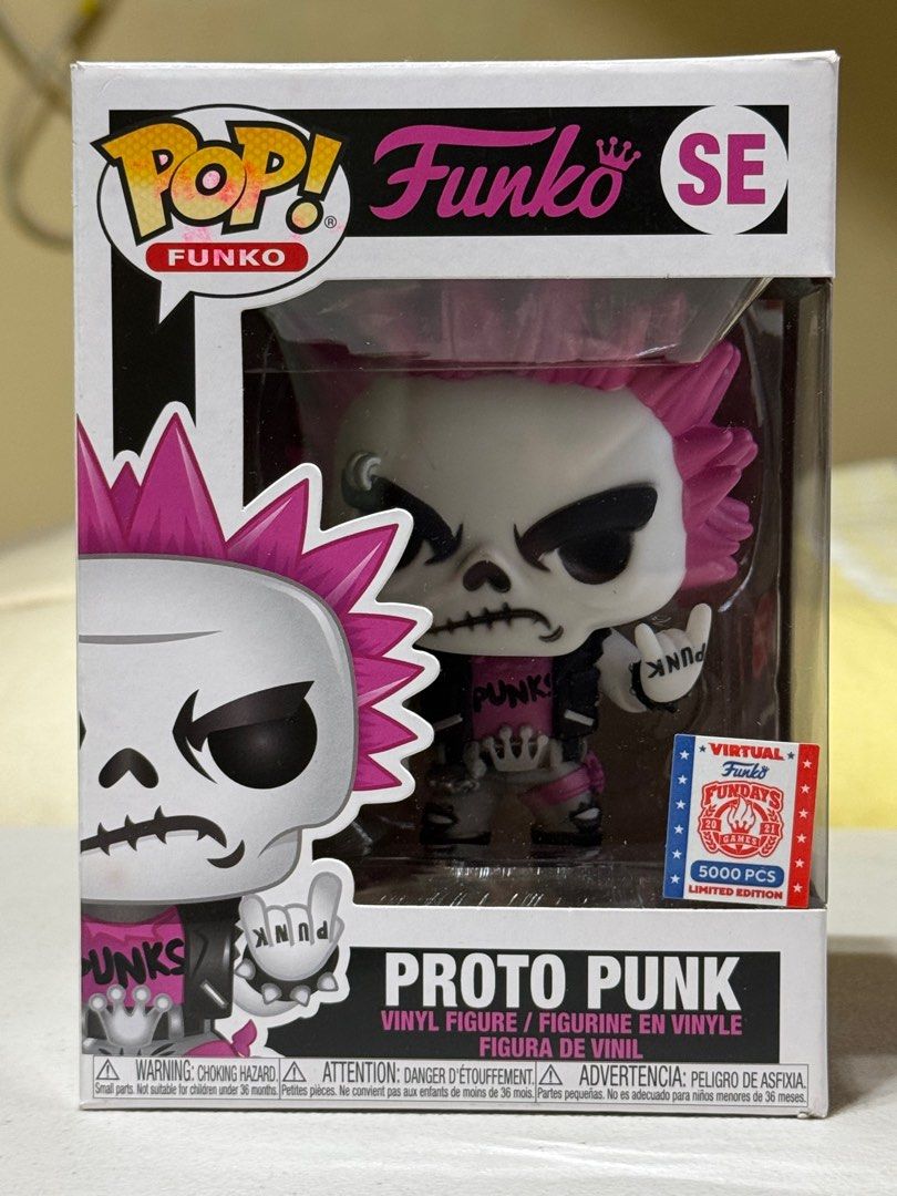 Funko Pop! Proto Punk Vinyl Figure (Category: Designer & Blind Box Toys) located in Quezon City. Submitted by kingofatlantis (Listing ID 1401825323, Image 1). Description: 2021 Virtual Funko Fundays Funatic Fury mascot LE5000. Brand new, never been OOB. What you see is what you get, but pls manage your expectations. Box condition is 8-9/10 or better. Payment via BDO or GCASH only.