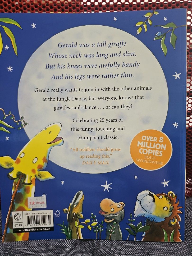 Giraffes Can't Dance Book by Giles Andreae, Hobbies & Toys, Books ...