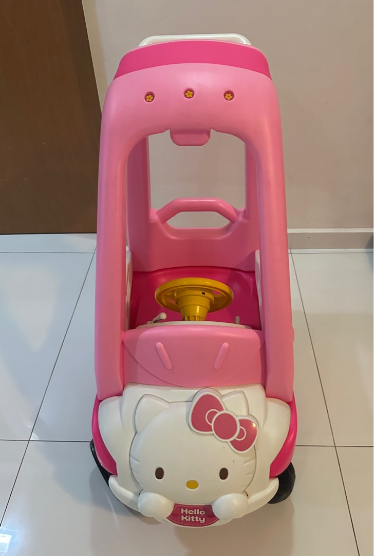 Hello Kitty Ride-On Car, Hobbies & Toys, Toys & Games on Carousell