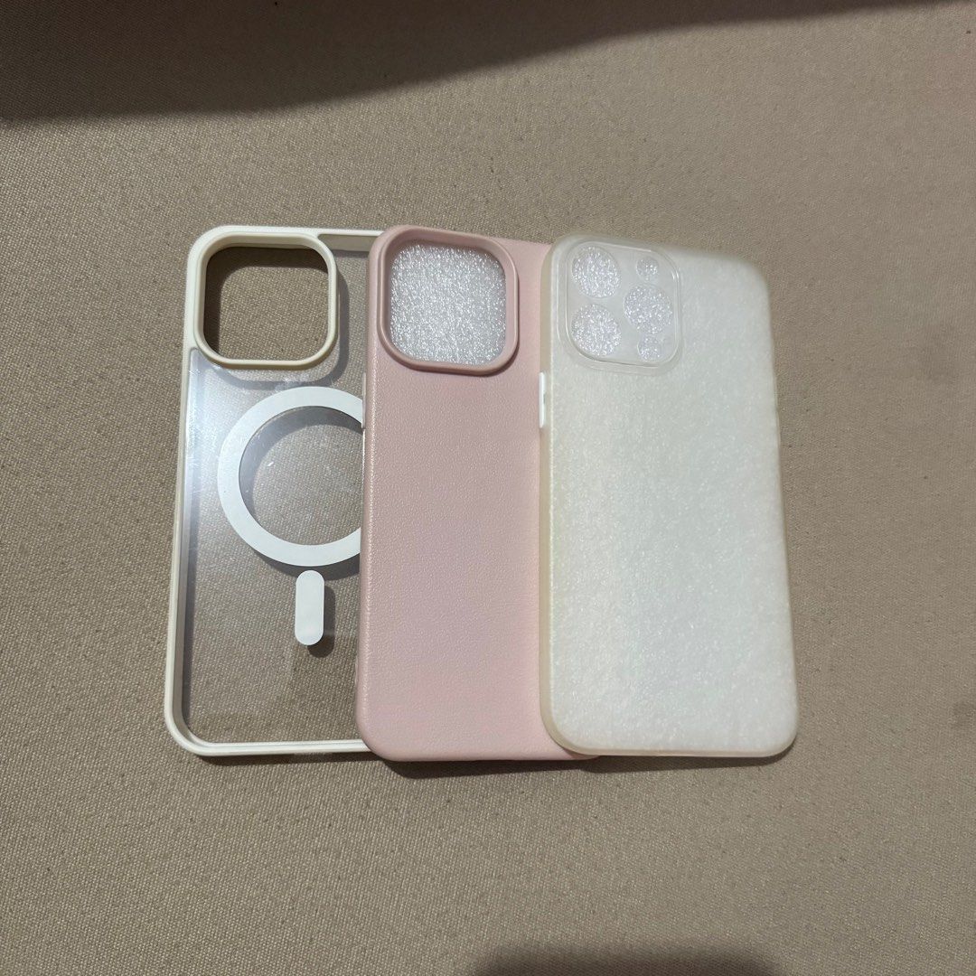 Iphone 15 Pro Max Phone Assorted Cases - Set 6 (Category: Cases & Sleeves) located in Santa Rosa. Submitted by karenilao (Listing ID 1401886815, Image 1). Description: Iphone 15 Pro Max Phone Assorted Cases - Set 6 Used once or twice since ang hilig ko bumili ng cases and nakatago na lang sila sa box now. I have cases na binili ko tas di ko na ginamit 😭 takaw tingin lang talaga hahaha Minimal scratches Minimal discoloration on some cases Price i