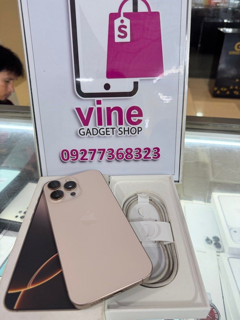 iphone 16 pro max 256gb dual sim 2ndhand (Category: iPhone 16 Series) located in Antipolo. Submitted by vine_gadget_shop (Listing ID 1401736456, Image 1). Description: iphone 16 pro max 256gb dual sim 2ndhand complete package hk variant factory unlocked pick up store greenhills shopping center we accept trade in we accepy credit card and ggives installment we do cod and door to door we ship nationwide for fast transaction call 09277368323 look fo