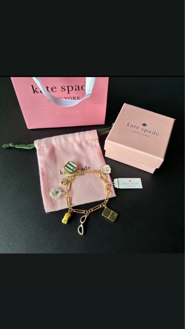 Kate spade bracelets (Category: Bracelets) located in Manila. Submitted by stack.in.it (Listing ID 1401856633, Image 2). Description: With paperbag and pouch.