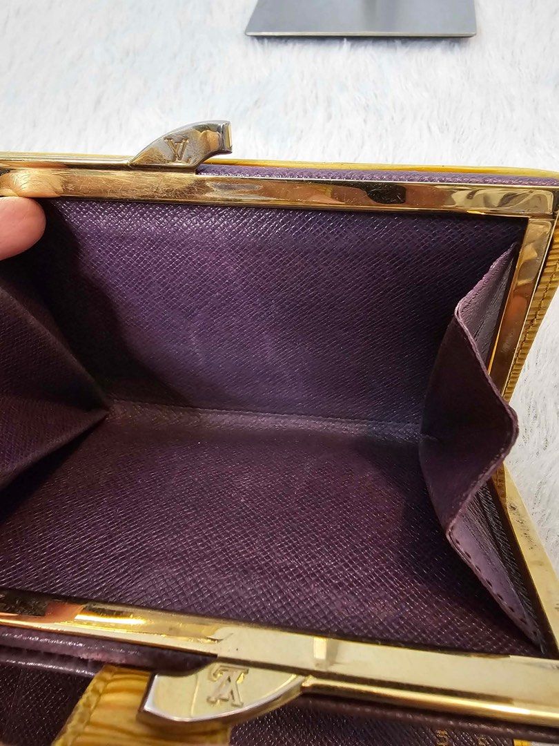 Authentic Louis Vuitton Epi Leather Wallet (Category: Luxury Bags & Wallets) located in Bulacan. Submitted by dgritzy (Listing ID 1401904798, Image 3). Description: ❗️❗️❗️❗️Christmas Sale❗️❗️❗️❗️ - Authentic Louis Vuitton Epi Leather wallet - Exterior: Yellow - Interior: Purple - Features: - Coin compartment - Multiple card slots - Closure: Snap and clasp - Made in France .