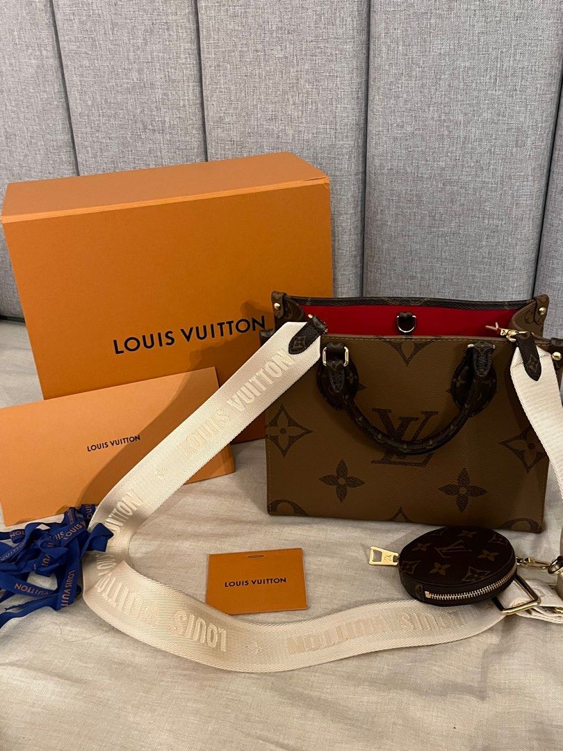 Louis Vuitton OTG PM (Category: Luxury Bags & Wallets) located in Pasig City. Submitted by abbeyvt (Listing ID 1401828750, Image 2). Description: Almost new LV OTG PM size with strap and coin purse. Complete inclusions with box, receipt, dust bag, and care cards 💖 Microchip 💖.