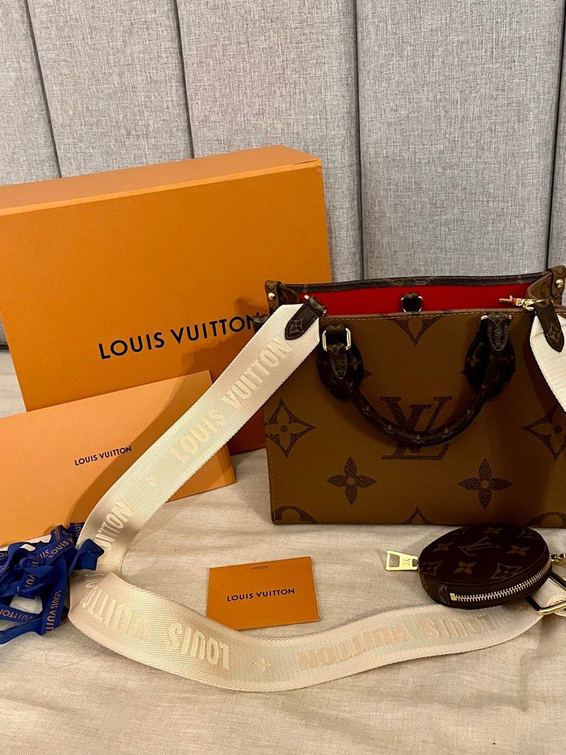 Louis Vuitton OTG PM (Category: Luxury Bags & Wallets) located in Pasig City. Submitted by abbeyvt (Listing ID 1401828750, Image 1). Description: Almost new LV OTG PM size with strap and coin purse. Complete inclusions with box, receipt, dust bag, and care cards 💖 Microchip 💖.