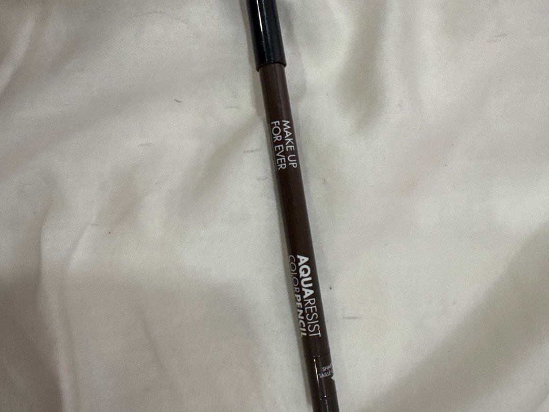 Make Up For Ever Aqua Resist Color Pencil - Ebony (Category: Makeup) located in Quezon City. Submitted by destashingmycloset (Listing ID 1401717035, Image 1). Description: - Make Up For Ever Aqua Resist Color Pencil in Ebony - Waterproof and long-lasting - Flat impact color - 0.5g product - Made in Italy.