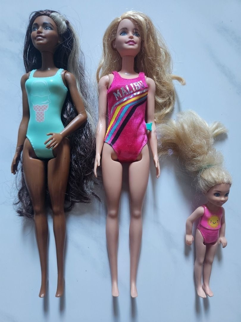 Malibu Swimsuit Barbie Swim & Kick , African American Barbie , Barbie ...