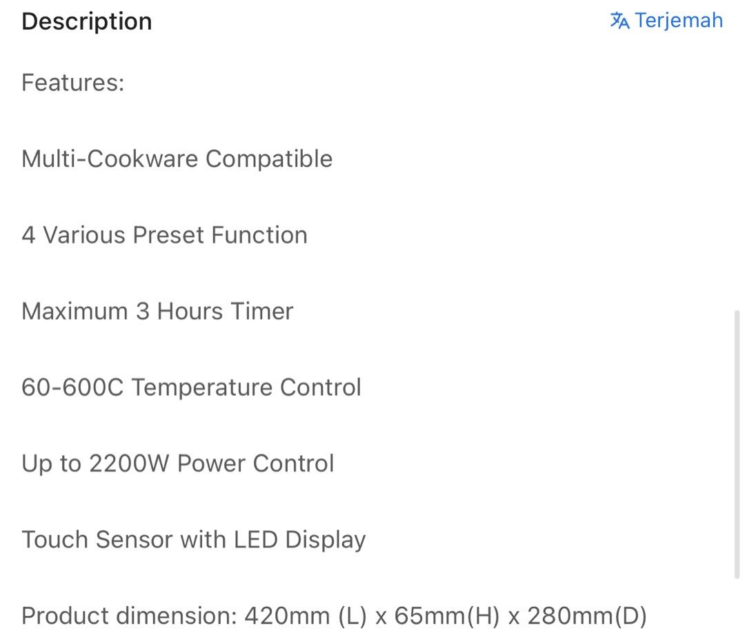 Milux Portable Infrared Cooker MIR-2200P (Category: Cookers) located in Shah Alam. Submitted by arissafuad (Listing ID 1401727740, Image 2). Description: - Nak jual sebab tak jadi pindah rumah - Belum pernah pakai .
