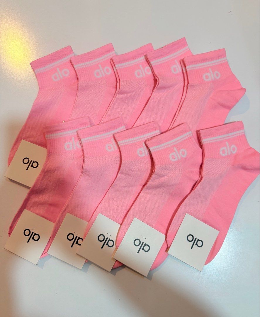 Onhand! Alo Ankle Socks (Category: Socks & Tights) located in Quezon City. Submitted by pets.r.us.manila (Listing ID 1401891682, Image 2). Description: - Brand new Alo ankle socks - Features the "alo" logo on the cuff - Ideal for workouts and casual wear - Comfortable and stylish - Comes with tags.