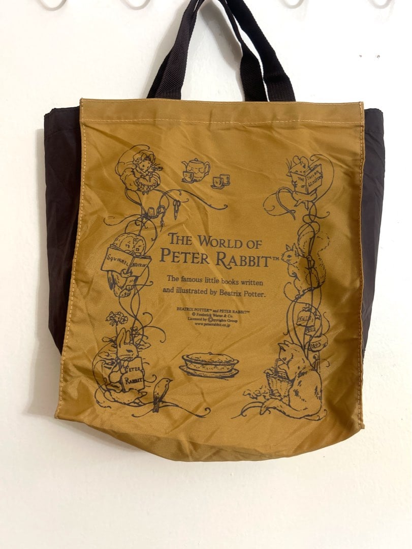 Peter Rabbit Button Tote Bag, Women's Fashion, Bags & Wallets, Tote ...