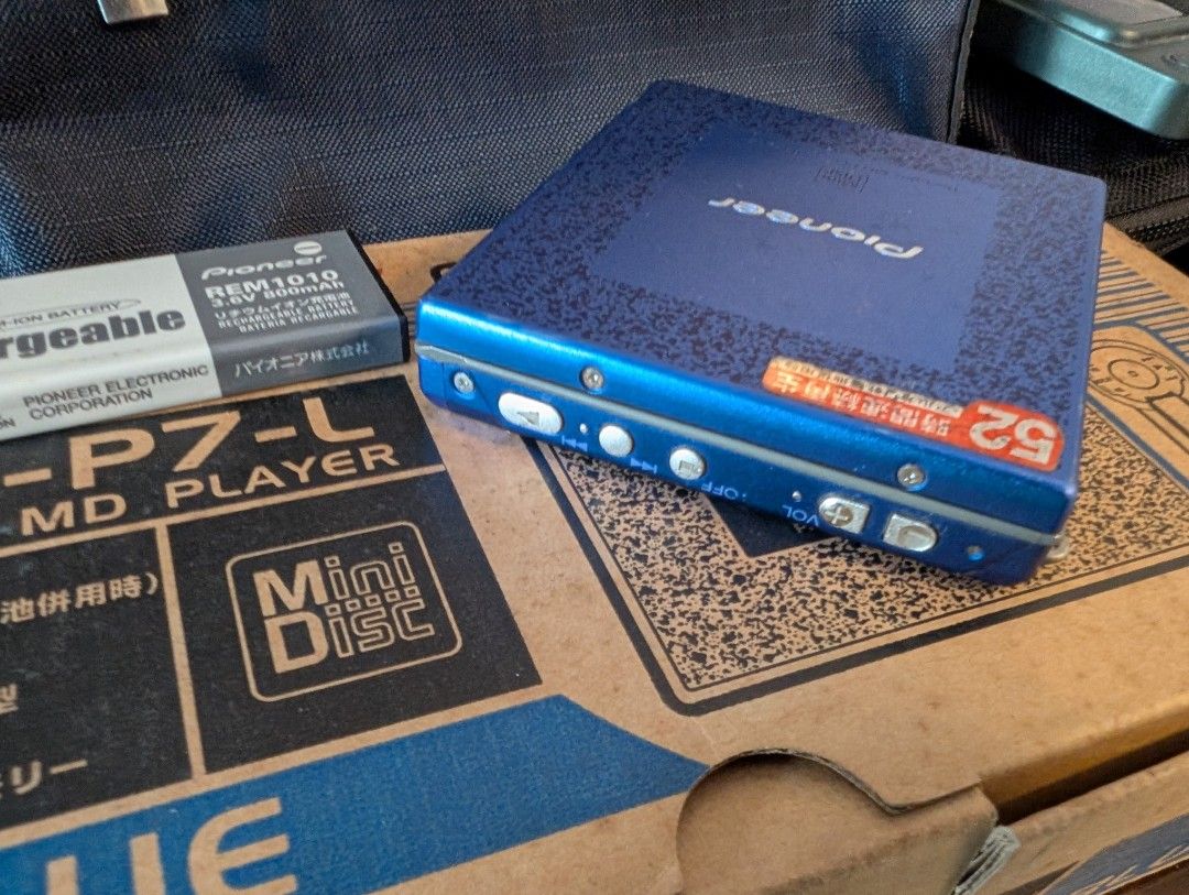 Pioneer PMD-P7-L Portable MD Player, 音響器材, 音樂播放裝置MP3及CD