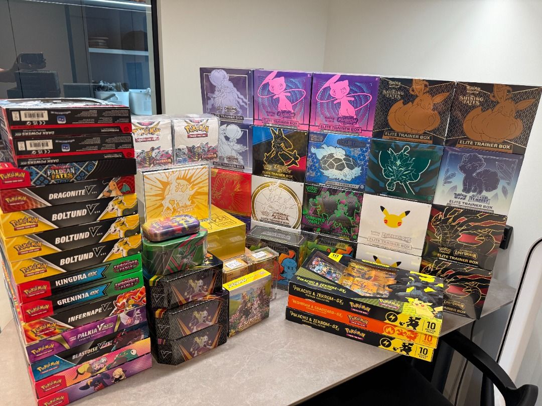 Pokemon Sealed Collection ETB Booster Box Case Chilling Reign SV Base ...