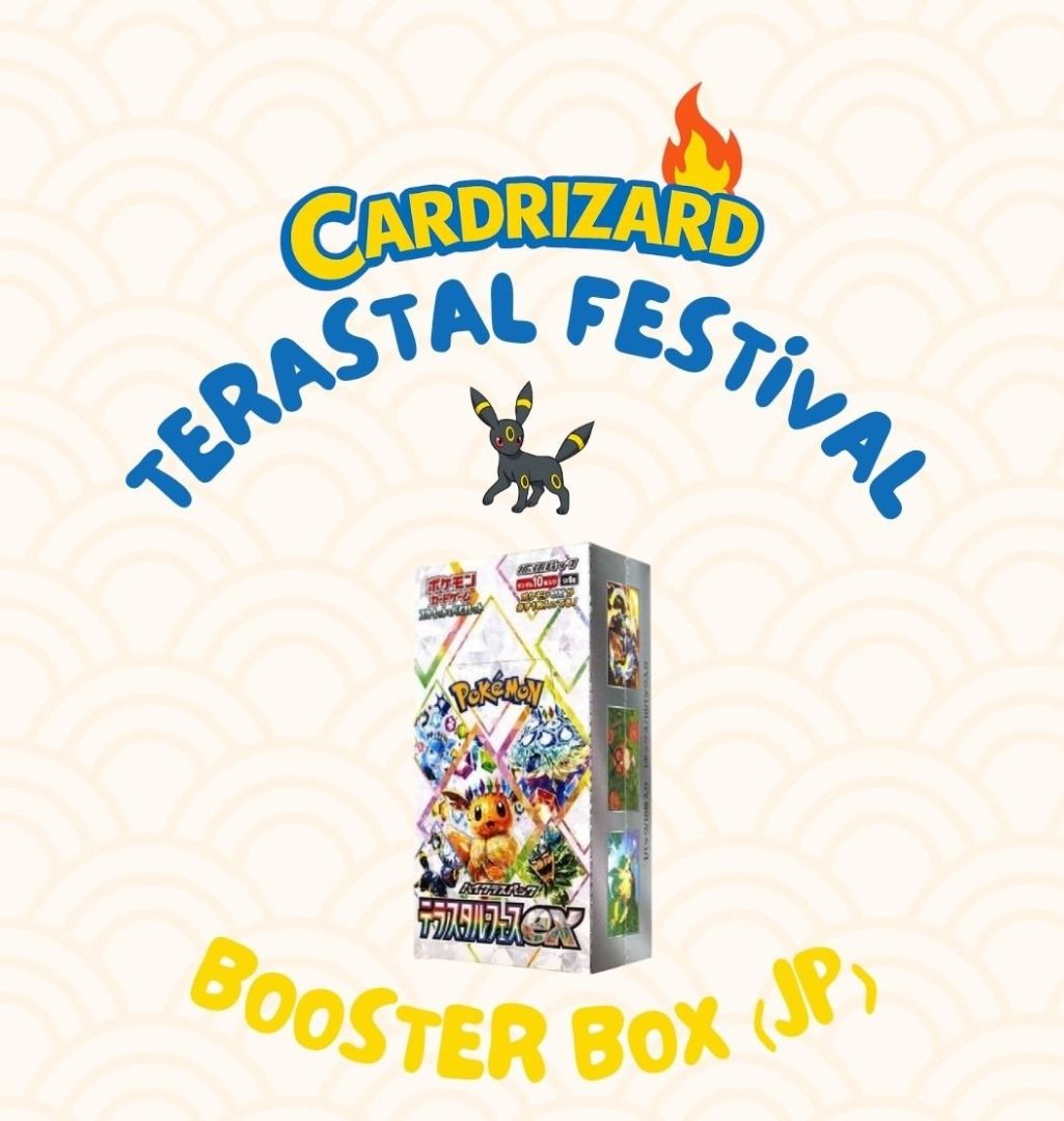 Credit Card  Pokemon SV8A Terastal Festival Booster Box Japanese, Hobbies  & Toys, Toys & Games on Carousell