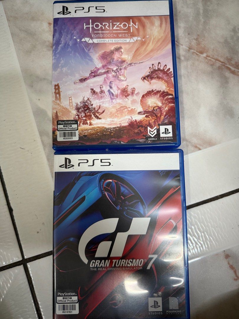 Ps5 games (Category: PlayStation) located in Taguig. Submitted by clyffie (Listing ID 1401717084, Image 1). Description: Gran Turismo 7 -1,500 Horizon Forbidden West Complete Edition - 1,500 Meet-ups only: BGC - Burgos Circle/One Bonifacio/High Street (Min purchase 500) Alabang -ATC/Festival Mall/Molito (Min purchase 2000) Binan - Southwoods Mall Payment Mode: Gcash/Maya/Grabpay Cash (for items that cost less than PHP 1,001).