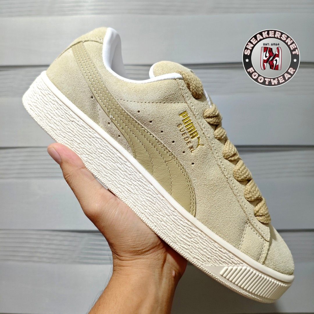 Puma Suede XL "Putty Warm White" (Category: Sneakers) located in Caloocan City. Submitted by kennethjoshuamm (Listing ID 1401904601, Image 1). Description: Puma Suede XL "Putty Warm White" ✅₱1,995✅ Below SRP‼️ ❌₱5,900❌ Below SRP‼️ Available Sizes⬇️ 8.5/10.5 US Original/Legit Brand New with OG Box 💵MOP: GCash/Maya/BPI 📦MOD: JNT/Flash/Lalamove ✅On-Hand Pair 📍North Caloocan 📩DM for Inquiries.