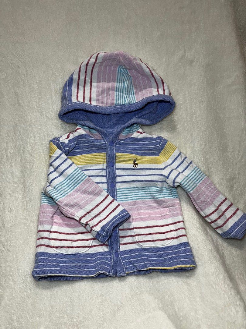 Ralph Lauren reversible jacket (Category: Babies & Kids Fashion) located in Marikina City. Submitted by smause (Listing ID 1401874741, Image 1). Description: Size: 3-6M Reversible Location: Marikina MOP: Gcash or Bank transfer.