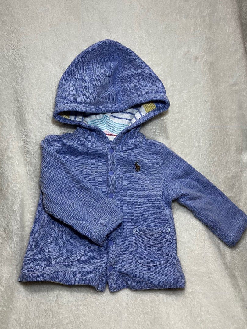 Ralph Lauren reversible jacket (Category: Babies & Kids Fashion) located in Marikina City. Submitted by smause (Listing ID 1401874741, Image 2). Description: Size: 3-6M Reversible Location: Marikina MOP: Gcash or Bank transfer.