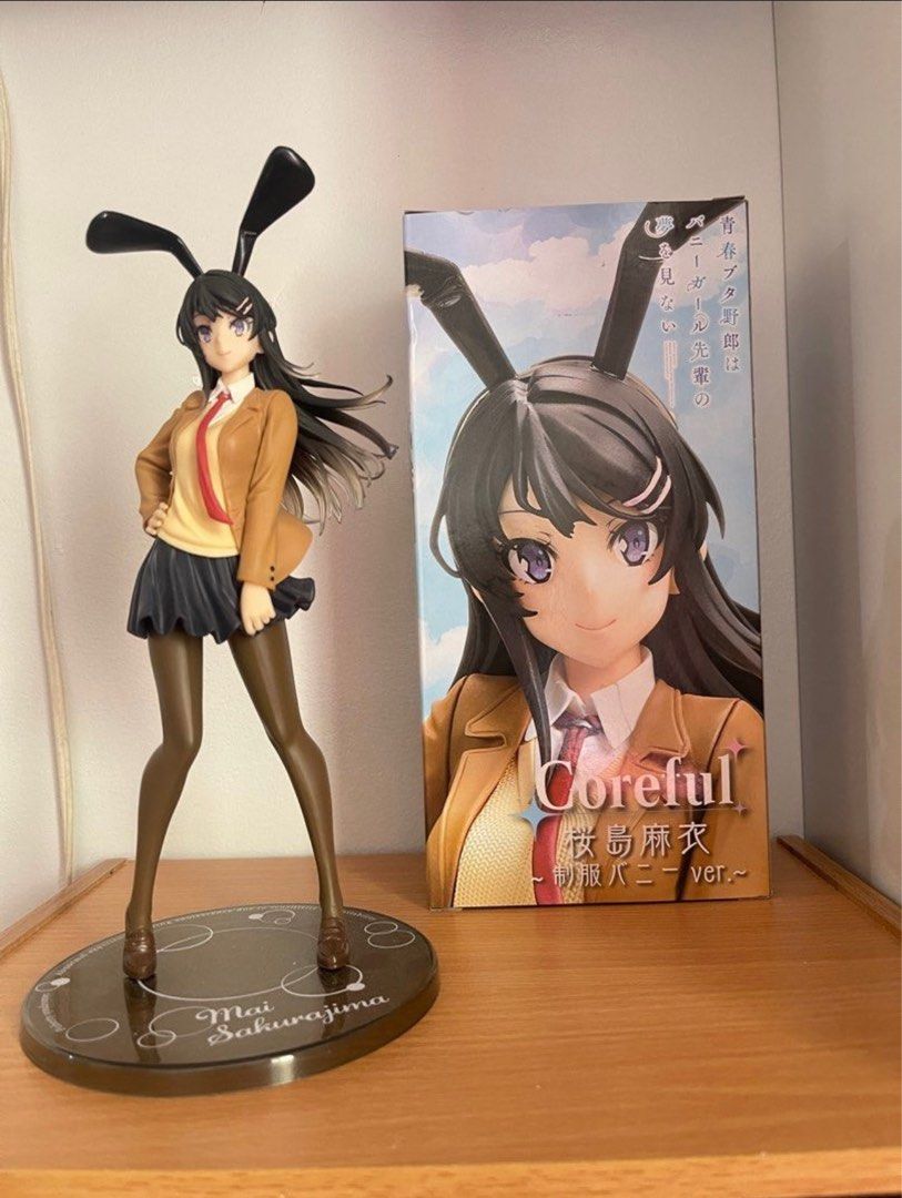 Sakurajima Mai in uniform (Category: Figurines & Statues) located in Paranaque City. Submitted by _ravindaniel (Listing ID 1401896148, Image 1). Description: Back in box Box have crease. Figure is mint Pm for inquiries.