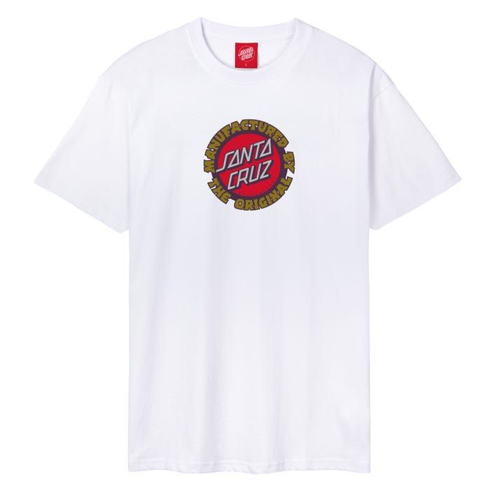 Santa Cruz MFG Dot Graphic Tee (Category: Tshirts & Polo Shirts ) located in Las Pinas. Submitted by plusgarage.ph (Listing ID 1401766755, Image 3). Description: - Santa Cruz MFG Dot T-shirt - Features the a graphic tee indicating Manufactured by - Graphic in front - Available colors: Yellow, White - Classic crew neck - Short sleeves - Relaxed fit - Perfect for casual wear Sizes available White: XL Mustard Yellow: XXL Shipping will be shouldered 