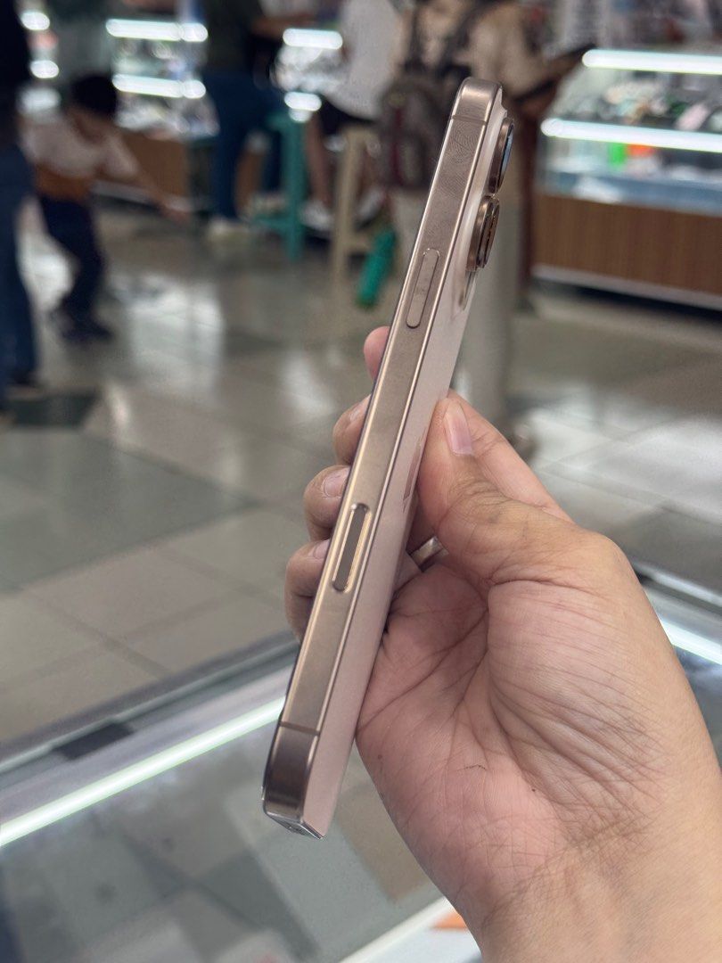 SECONDHAND IPHONE 16 PRO MAX 512GB OPENLINE DESSERT NTC (Category: iPhone 16 Series) located in Pasig City. Submitted by lianheart2020 (Listing ID 1401861709, Image 2). Description: FOR SALE‼️‼️ SECONDHAND 16 PRO MAX‼️‼️ 512GB OPENLINE NTC DESSERT 💯 NO SCRATCH NOR DENTS COMPLETE WITH BOX TEST ALL YOU WANT PM ONLY WE ACCEPT COD WE ACCEPT TRADE IN AT GREENHILLS SHOPPING CENTER 09171104286.