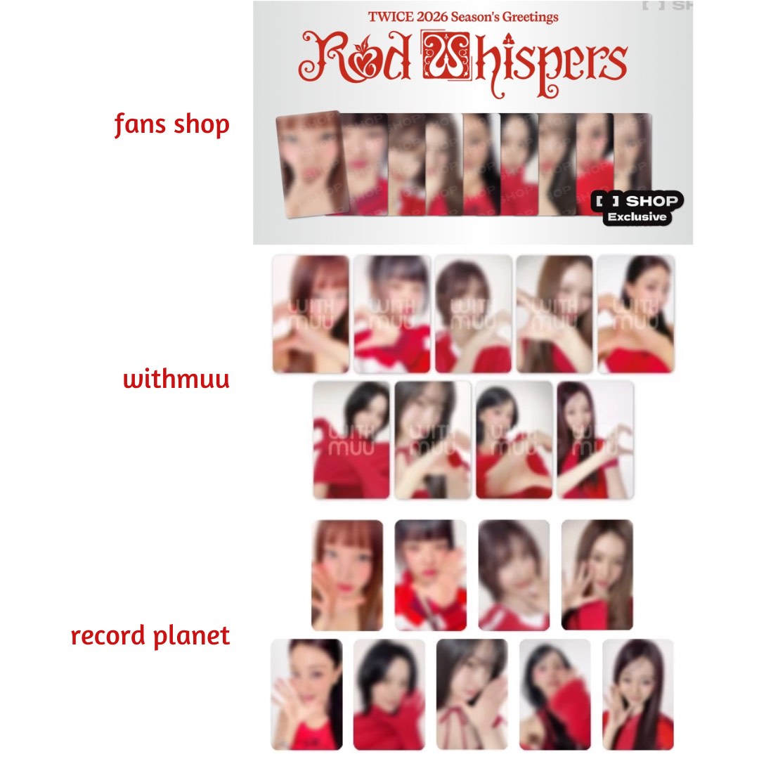 [SECURED] TWICE 2026 SEASON’S GREETINGS [RED WHISPERS] Official