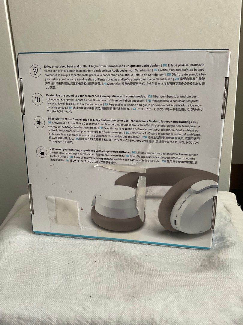 Sennheiser ACCENTUM Wireless Headphones (Category: Headphones & Headsets) located in Manila. Submitted by 2025.gadgetspot (Listing ID 1401740048, Image 2). Description: FS/ LFB: Sennheiser ACCENTUM HEADPHONES orig price: 11,090 selling for: 8k Authentic from Sennheiser US - SEALED - white - FIXED PRICE can do shipping / meetups 📍qc pm if interested. .