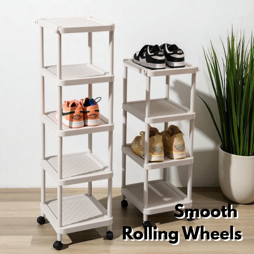 Slim Movable BTO/HDB Shoe Rack, Furniture & Home Living, Furniture ...