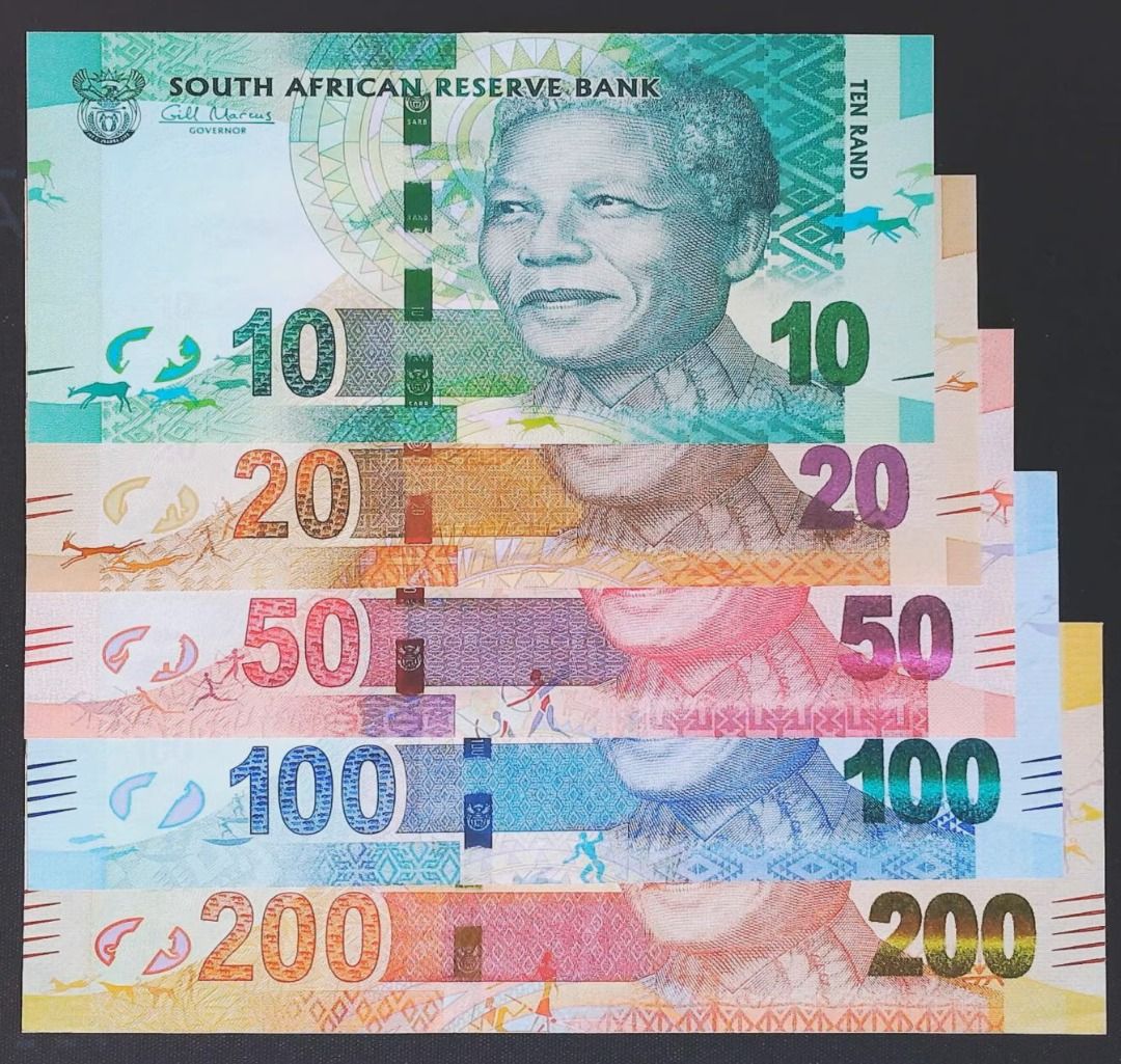 South African Rand 南非幣蘭特現鈔零錢紀念幣ZAR, 書籍、休閒與玩具, 收藏、紀念品, 錢幣、紙鈔在旋轉拍賣
