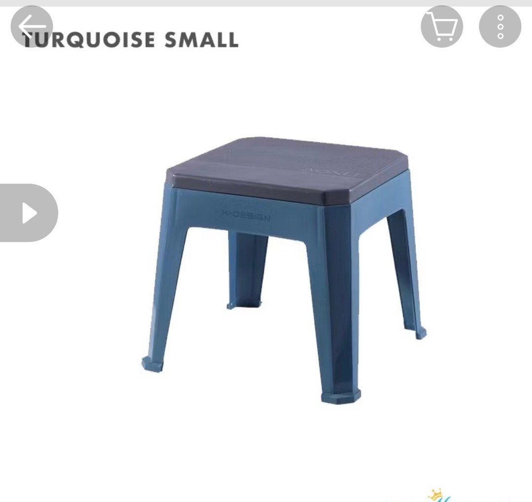Stackable Durable Stools (Category: Chairs) located in Singapore. Submitted by windowofhope (Listing ID 1401867955, Image 3). Description: - Stackable design for easy storage. - Durable construction for everyday use. - Modern and simple design. - Available at $5 each: 2x Large Grey 5x Large Khaki 1x Small Yellow 1x Small Turquoise .