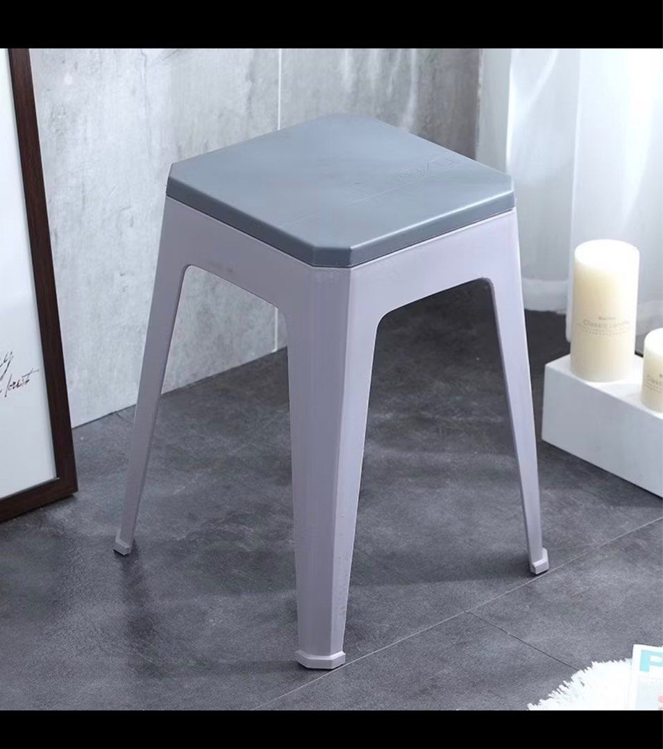 Stackable Durable Stools (Category: Chairs) located in Singapore. Submitted by windowofhope (Listing ID 1401867955, Image 1). Description: - Stackable design for easy storage. - Durable construction for everyday use. - Modern and simple design. - Available at $5 each: 2x Large Grey 5x Large Khaki 1x Small Yellow 1x Small Turquoise .