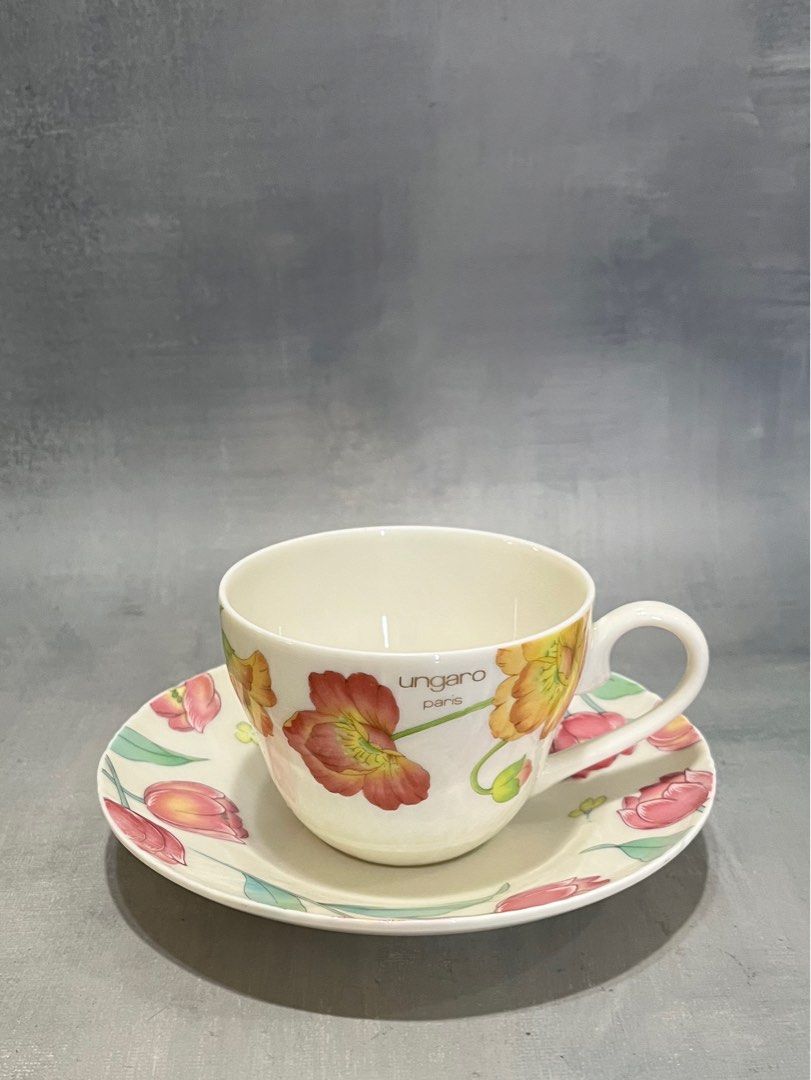 Ungaro Paris Cup and Saucer Set (Category: Coffee & Tea Tableware) located in Silang. Submitted by smallwarescollectibles (Listing ID 1401888400, Image 3). Description: Ungaro Duo Mix Matched 1 Duo P250 VGC.