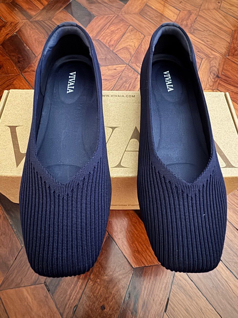 VIVAIA Margot 2.0 Navy Flats (Category: Flats & Sandals) located in Quezon City. Submitted by limebasil (Listing ID 1401777507, Image 1). Description: VIVAIA Margot 2.0 flats in navy. Size EU 35.5, US 5.5. The shoes are brand new. Reason for selling: Bought wrong size (too small for me). Color/ Navy Blue Size: 35.5 Guaranteed authentic. .