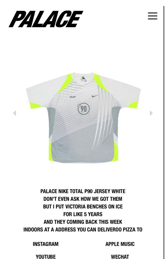 パンツ PALACE NIKE TOTAL P90 SHORT GREY L Palace x Nike Total P90 Short Grey Men's - FW25 - US