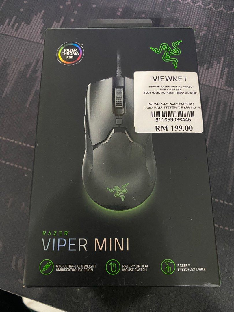 [9.5/10] Razer Viper Mini | Ultra-Light 61g Gaming Mouse | Full Box ...