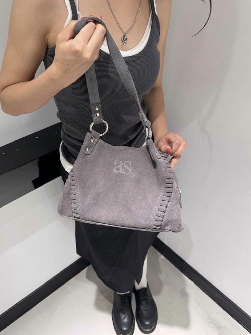 最後有實物圖) 🇰🇷🍂秋冬麂皮新款韓國ASON BONITA MINI BAG / SUEDE