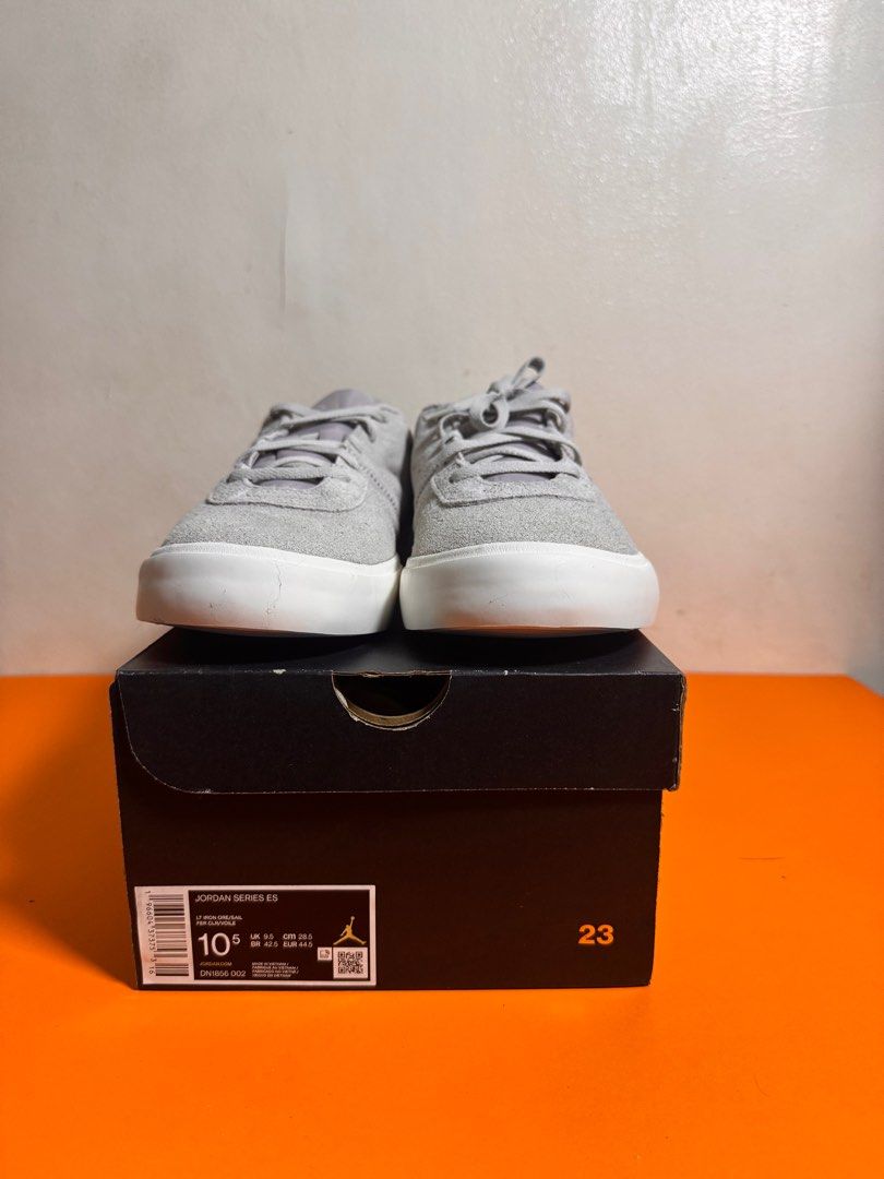 [AUTHENTIC | NEW] Jordan Series ES Grey Sneakers (Category: Sneakers) located in Makati City. Submitted by abstanding (Listing ID 1405306118, Image 2). Description: [AUTHENTIC | NEW] Jordan Series ES Grey Sneakers - Brand new - Mens (US10.5 / UK9.5 / EUR44.5) - Color: LT IRON / SAIL / FER CLR / VOILE - Includes original box.