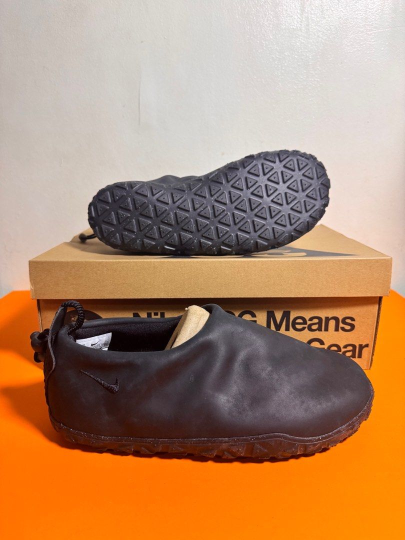 [AUTHENTIC | NEW] Nike ACG Moc PRM Black (Category: Sneakers) located in Makati City. Submitted by abstanding (Listing ID 1405284941, Image 3). Description: [AUTHENTIC | NEW] Nike ACG Moc PRM Black - Brand new - Mens (US10.5 / UK9.5 / EUR44.5) - Color: Black - Slip-on design - Textured sole - Includes original box - Nike ACG logo on the box - Tested durability of Nike All Conditions Gear (ACG).