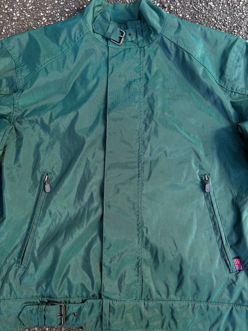 Belstaff Metallic Green Nylon Biker Jacket (Category: Coats, Jackets and Outerwear) located in Quezon City. Submitted by though.bare (Listing ID 1405268902, Image 2). Description: Fits on L up to XL for Men In good condition, no major flaws. Width : 23.5" Length : 24.5" Sleeve : 25.5" Shoulder : 20.5" Listings not marked sold/reserved are available for purchase Feel free to send me a DM for inquiries! Payment thru GCash/Maya only These are prelov