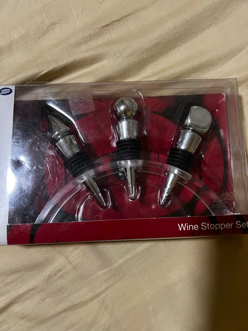 Boots Wine Stopper Set (Category: Other Kitchenware & Tableware) located in Quezon City. Submitted by daday39 (Listing ID 1405316562, Image 1). Description: Stock never been use stainless steel .
