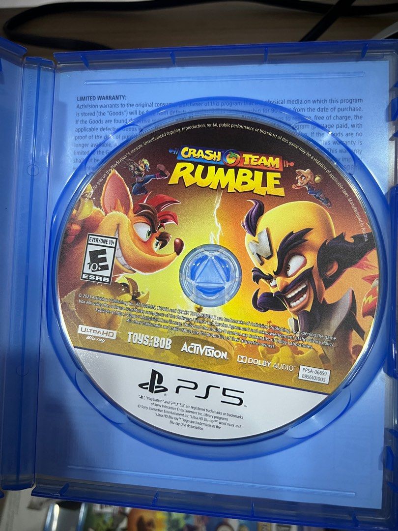 Crash Team Rumble Deluxe Edition - PS5 (Category: PlayStation) located in Manila. Submitted by littlepochi (Listing ID 1405184022, Image 2). Description: - Crash Team Rumble Deluxe Edition for PlayStation 5 - Like New - Gcash payment or COD via Lalamove - shipping c/o buyer ( Grab or Lalamove ) #PS5 #CrashTeamRumble #playstation #videogame #PS5game.