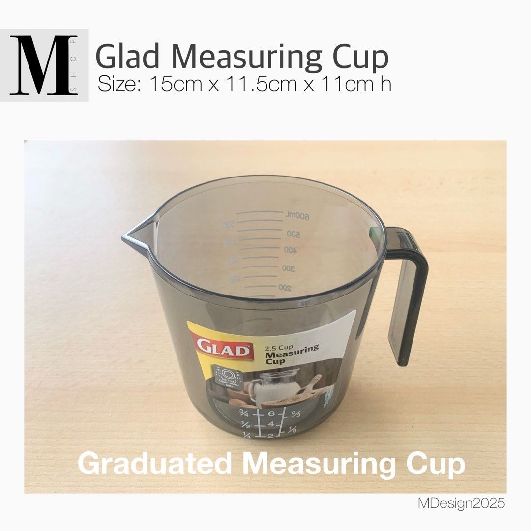 Glad Graduated Measuring Cup, 2.5 Cup (Category: Bakeware) located in Manila. Submitted by mshopmla (Listing ID 1405291801, Image 1). Description: Measuring Cup, Graduated, 2-1/2 Cup Product Code: GGMC-2.5 Price: Php 188.00 #gladmeasuringcup #graduatedmeasuringcup #MShop #theMFMshop #MShopMla.