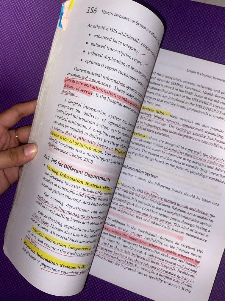 Health Information System for Medical Technology (Category: Textbooks) located in Manila. Submitted by pres23 (Listing ID 1405293785, Image 3). Description: Wuth pens and highlighter marks .