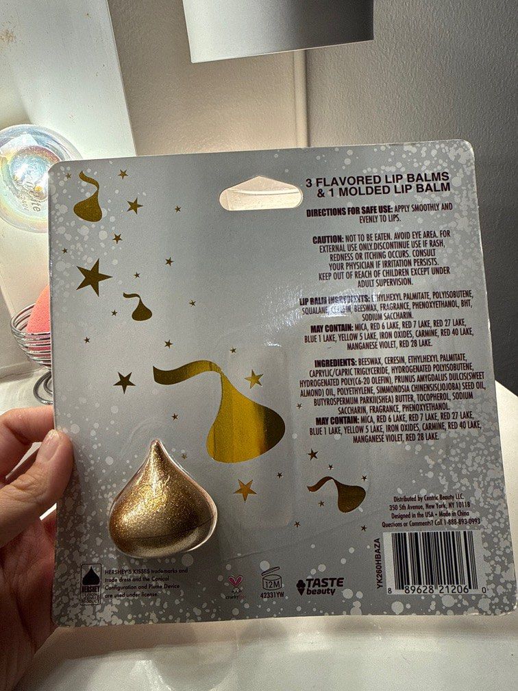 hershey’s kisses lip balm set (Category: Makeup) located in Taguig. Submitted by acby.shop (Listing ID 1405282804, Image 2). Description: brand new.