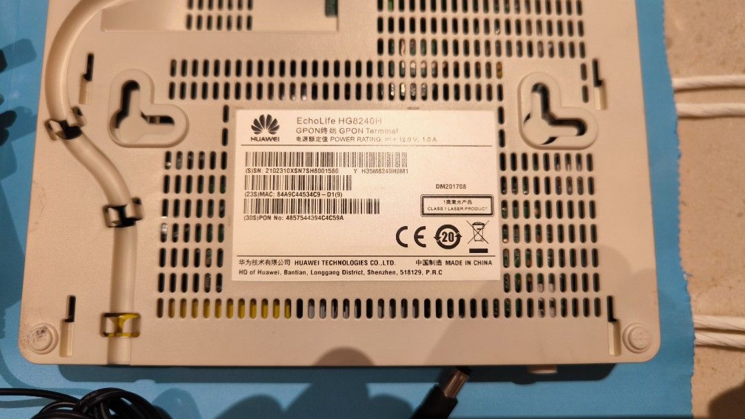Huawei HG8240H GPON ONT Router, Computers & Tech, Parts & Accessories ...