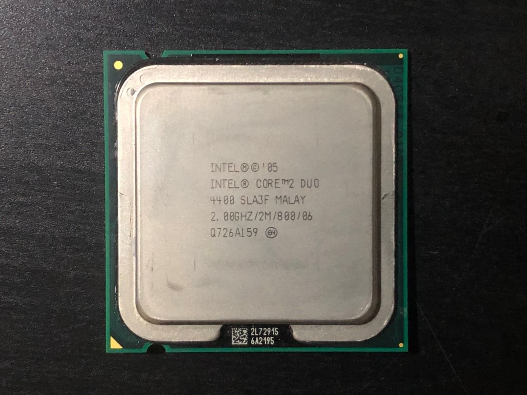 Intel Core 2 Duo CPU Processor (Category: Computer Parts) located in Singapore. Submitted by jw25863 (Listing ID 1405297947, Image 1). Description: Selling a used Intel Core 2 Duo 4400 CPU. It has a clock speed of 2.00GHz and a 2M cache. Perfect for upgrading or building a budget PC. An items it's in very good and working condition. Price is for one CPU. 7 stocks available. Free Postage within Singapore. Standard mail 2 to 4 working days. Product