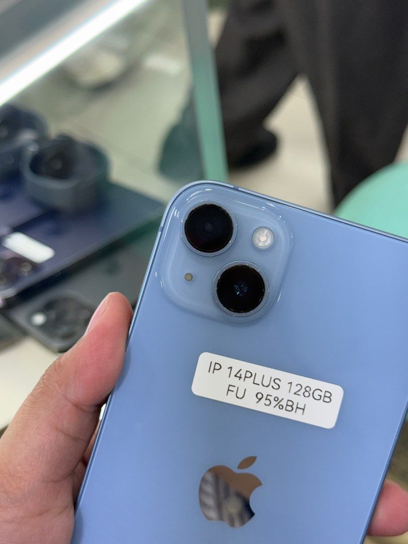 iPhone 14 Plus 128GB Factory Unlock No Issue Secondhand (Category: iPhone 14 Series) located in Pasig City. Submitted by FarAndRayShop (Listing ID 1405295207, Image 2). Description: OPEN FOR SWAP/SELLING/BUYING (RFS: Buy and Sell) Price: 23,499 iPhone 14 Plus 128GB •Factory Unlock •NO HIDDEN ISSUES •TEST TO SAWA •Authentic Phone Physical store in Greenhills Shopping Center XC-07 Stall Number Look For Rayray Or Anika NO CASH INSTALLMENT We are ope