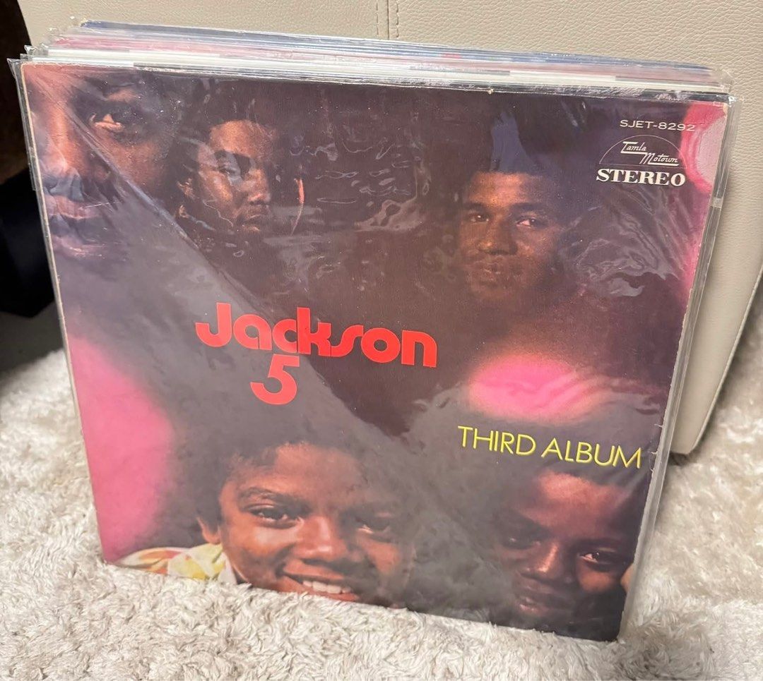 Jackson 5 Third Album Vinyl Record (Category: Vinyls) located in Iloilo. Submitted by ja2234 (Listing ID 1405188235, Image 1). Description: - Jackson 5's 'Third Album' vinyl record. - Stereo version. - Album cover features the Jackson 5. - Still in original plastic wrapping. TRACKLIST: Side A 1. I’ll Be There 2. Ready or Not (Here I Come) 3. Oh How Happy 4. Bridge Over Troubled Water 5. Can I See You in the Morning Side B 1. Goin’ Back to Indiana