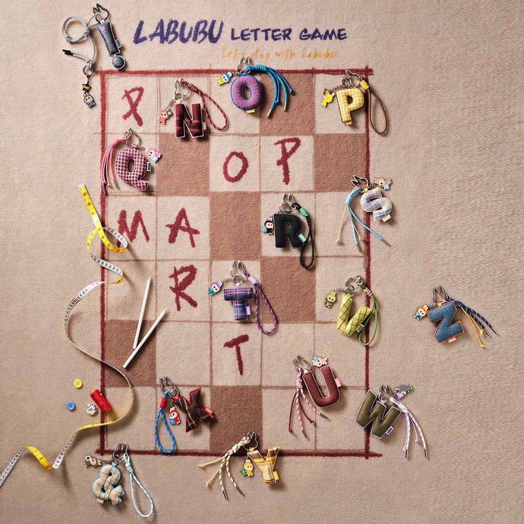 Letter R Labubu Labubu Letter Game Keychain, Hobbies & Toys, Toys & Games on Carousell