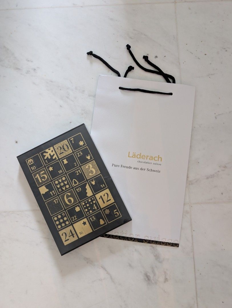 Laderach Chocolate Advent Calendar Food Drinks Gift Baskets